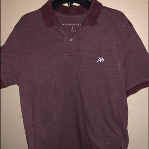 maroon aeropostale polo